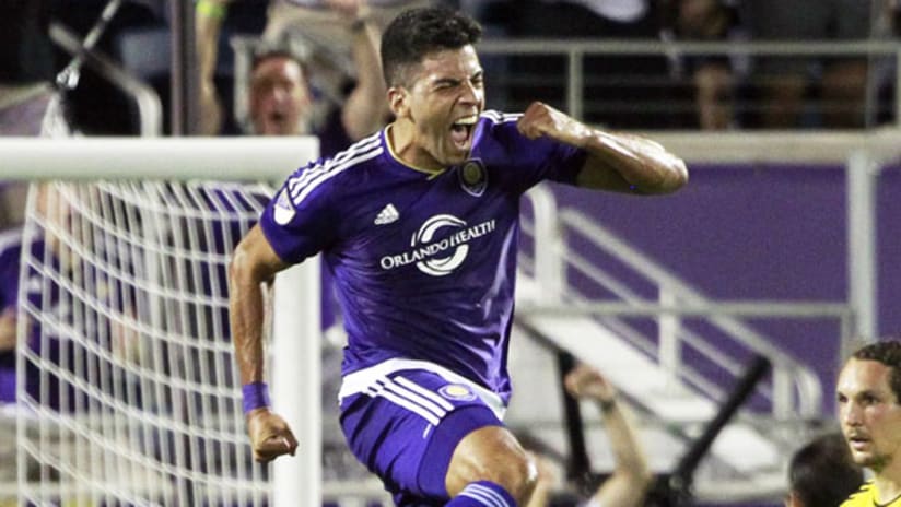 Pedro Ribeiro celebrates last-minute goal vs. Columbus (May 30, 2015)