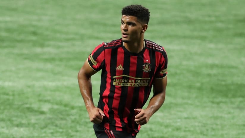 Miles Robinson - looking to his right - Atlanta United