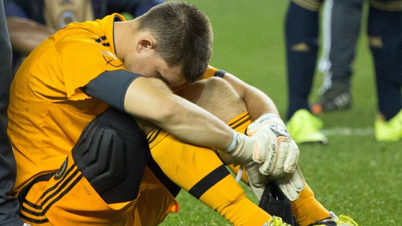 US Open Cup - John McCarthy - Philadelphia Union - dejection