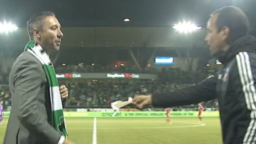 FC Dallas head coach Oscar Pareja hoping to send a message to all MLS managers with Tissue Gate gesture