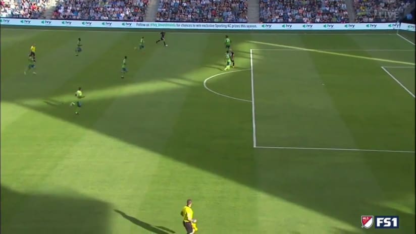 Kelyn Rowe Assist vs. Seattle Sounders FC