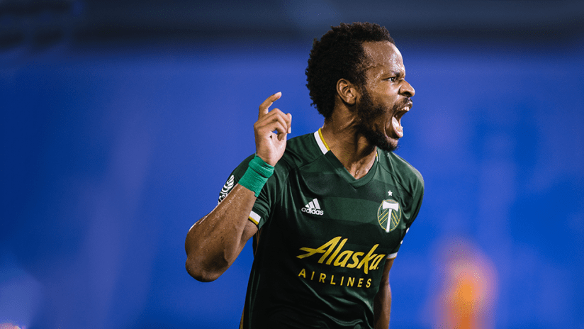 Jeremy Ebobisse - Portland Timbers - close up screaming