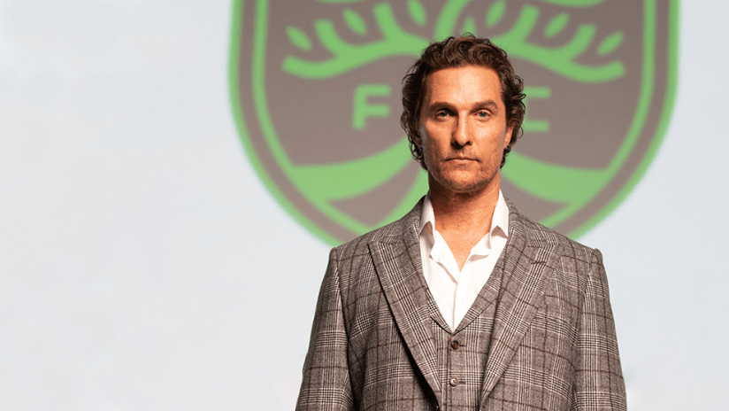 Matthew McConaughey - Austin FC - close up