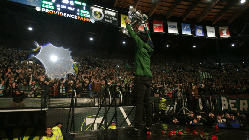 Timbers MLS Cup rally - 12/8/15
