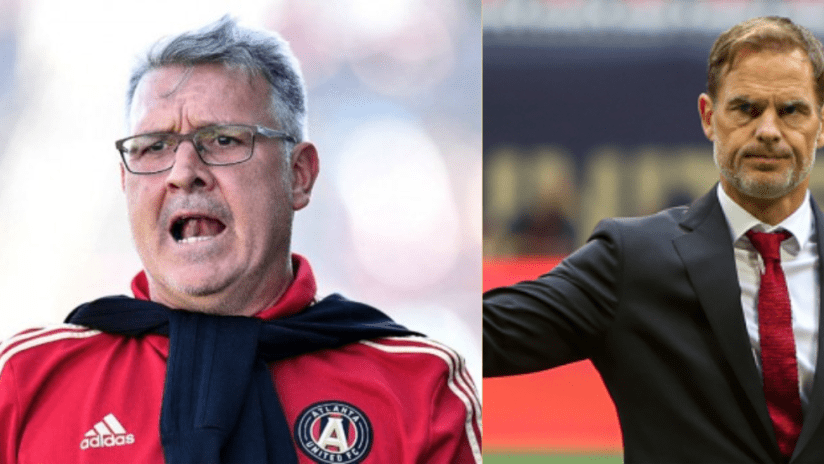 Frank de Boer - Tata Martino - split image