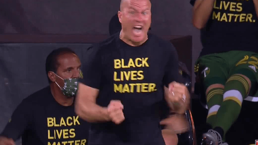 Giovanni Savarese celebrating - August 5, 2020