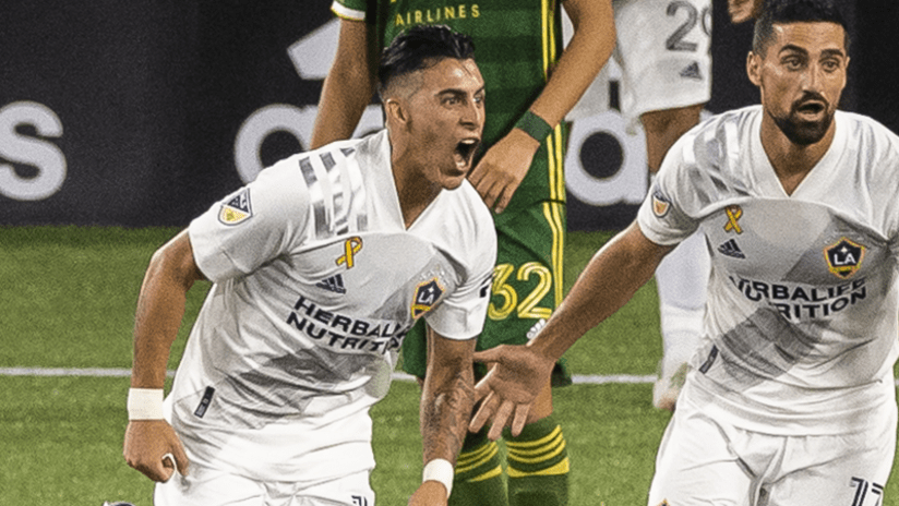 Cristian Pavon celebrates - LA Galaxy - September 2, 2020