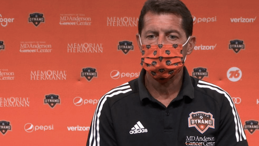 Tab Ramos - Houston Dynamo - July 2020 - masked presser