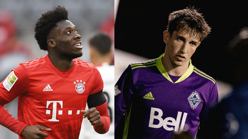 Alphonso Davies - Thomas Hasal - split image