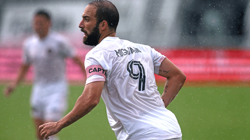 Gonzalo Higuain closeup - Inter Miami CF - October 10, 2020