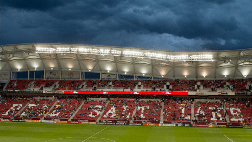 Stormy Rio Tinto Stadium