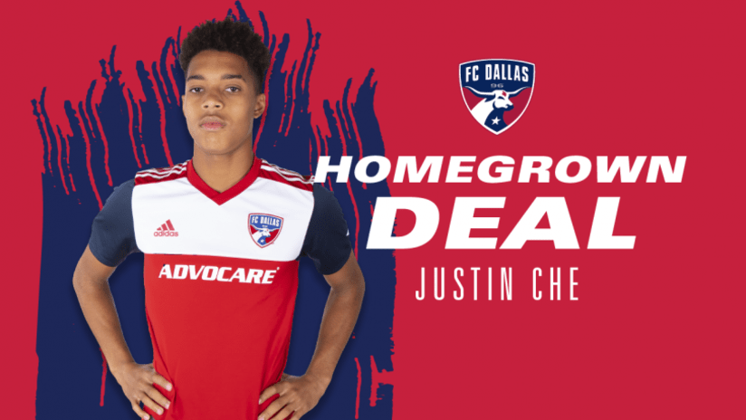 Justin Che signs - FC Dallas