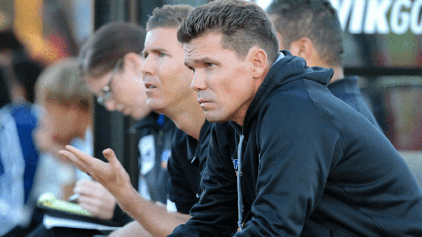 New WFC2 head coach Alan Koch while with Simon Fraser University