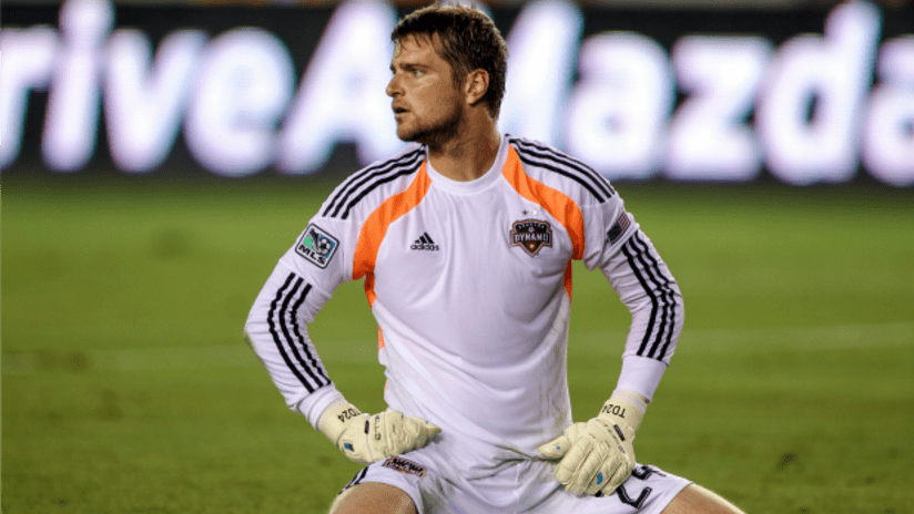 Tyler Deric of the Houston Dynamo