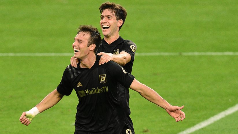 Danny Musovski, Francisco Ginella - LAFC - Celebrate