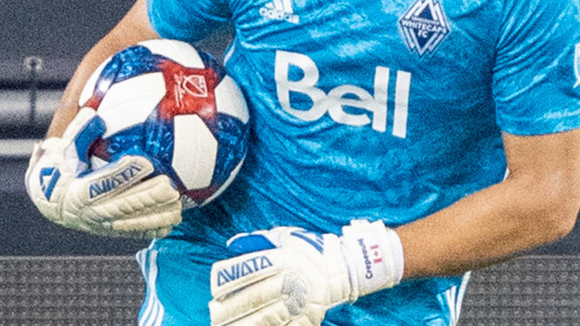 Vancouver - close up of GK holding a ball