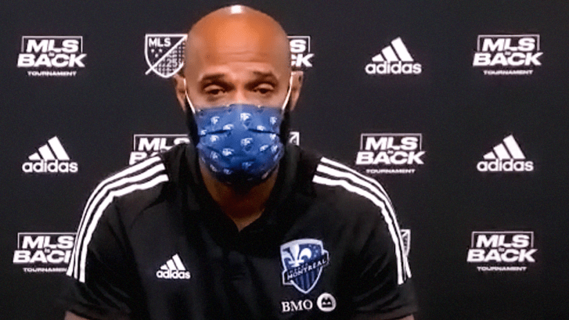 Thierry Henry - Montreal Impact - mask - interview