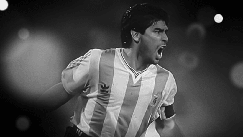 RIP Diego Maradona - Black & White