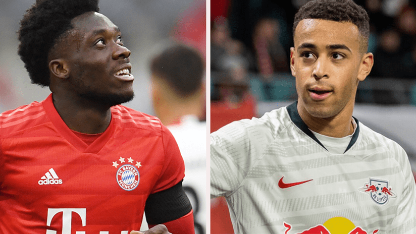 Alphonso Davies and Tyler Adams - August 2020