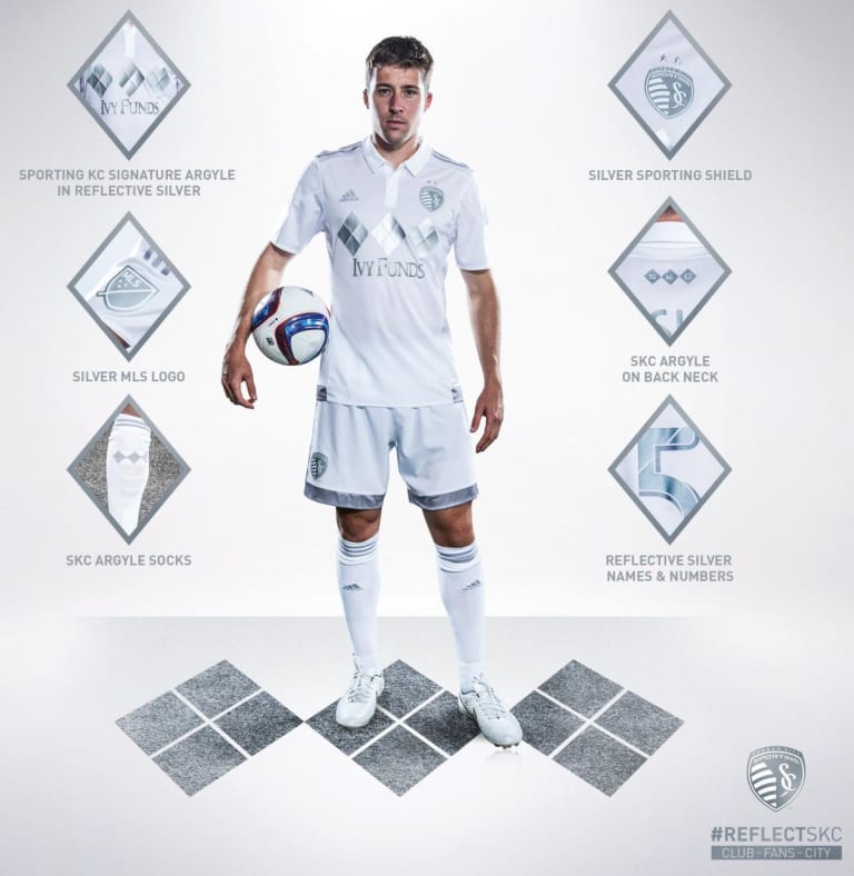 Sporting Kansas City unveil monochromatic white and metallic silver third uniform to debut on Sunday -