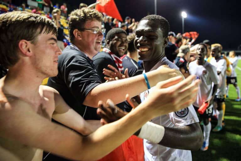 How Kwadwo Poku went from complete unknown to New York City FC star | THE WORD - https://league-mp7static.mlsdigital.net/images/Poku-with-Atlanta-fans.jpg