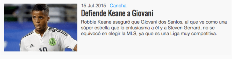 Here's what some Mexican media said about Gio Dos Santos signing to the LA Galaxy  | SIDELINE -