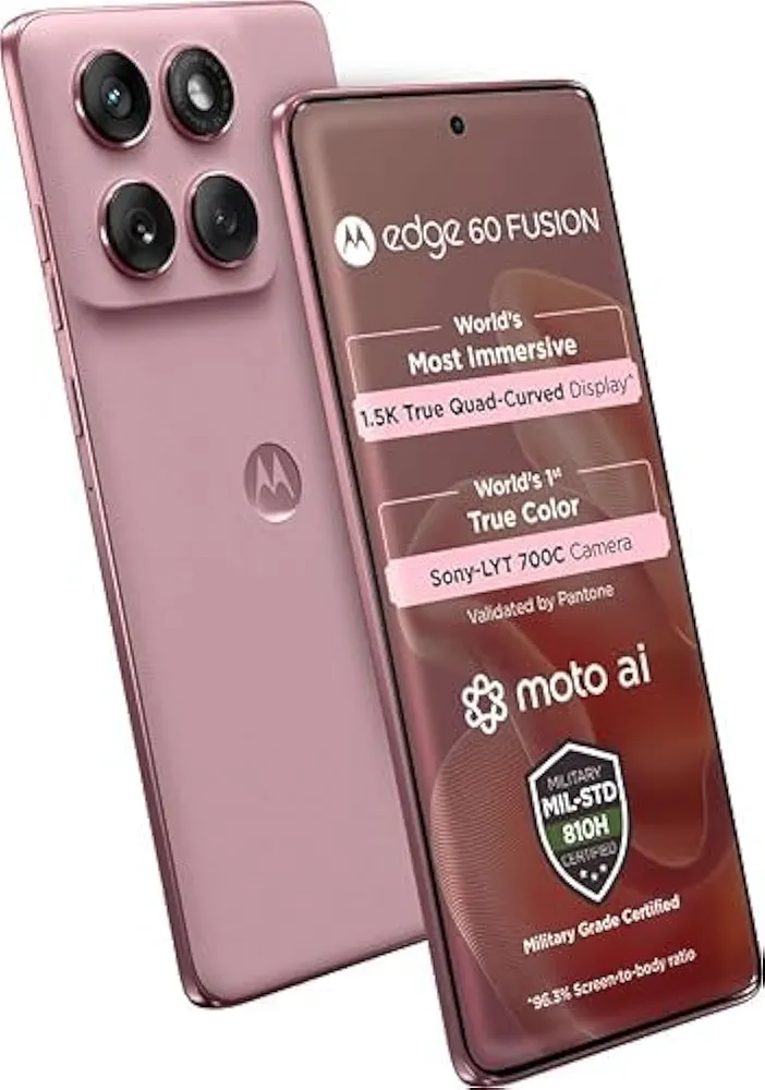 Motorola Edge 60 Fusion (Pantone Zephyr, 12GB RAM, 256GB Storage)