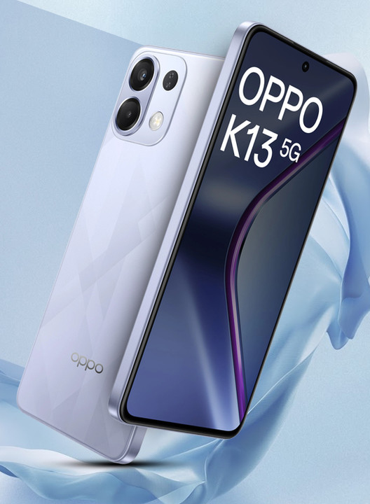 OPPO K13 5G (Icy Purple, 128 GB) (8 GB RAM)with 7000mAh and 80W SUPERVOOC C