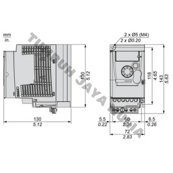 INVERTER  SCHNEIDER ATV310H037N4E 0.37KW 380V foto 2