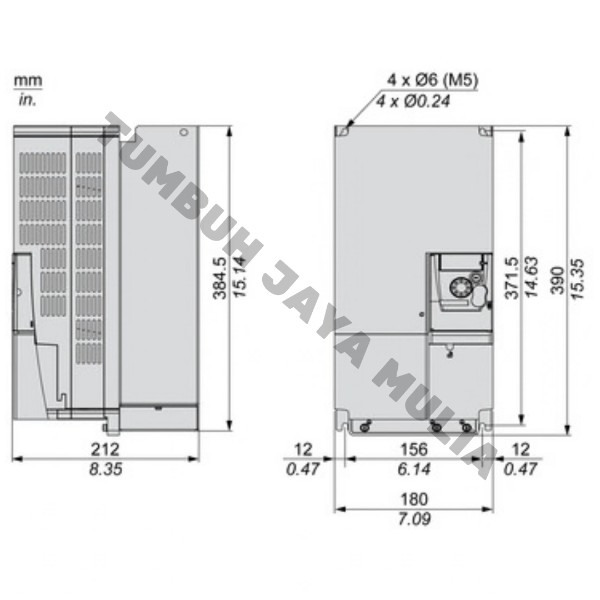 INVERTER SCHNEIDER ATV310HD22N4EF 22KW 380V foto 2