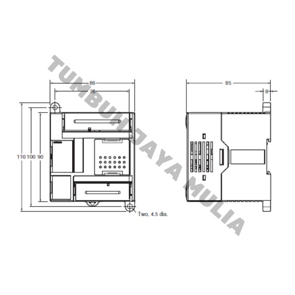 PLC OMRON CP1E-E14SDR-A CPU (Tipe CP1E-E14SDR-A)