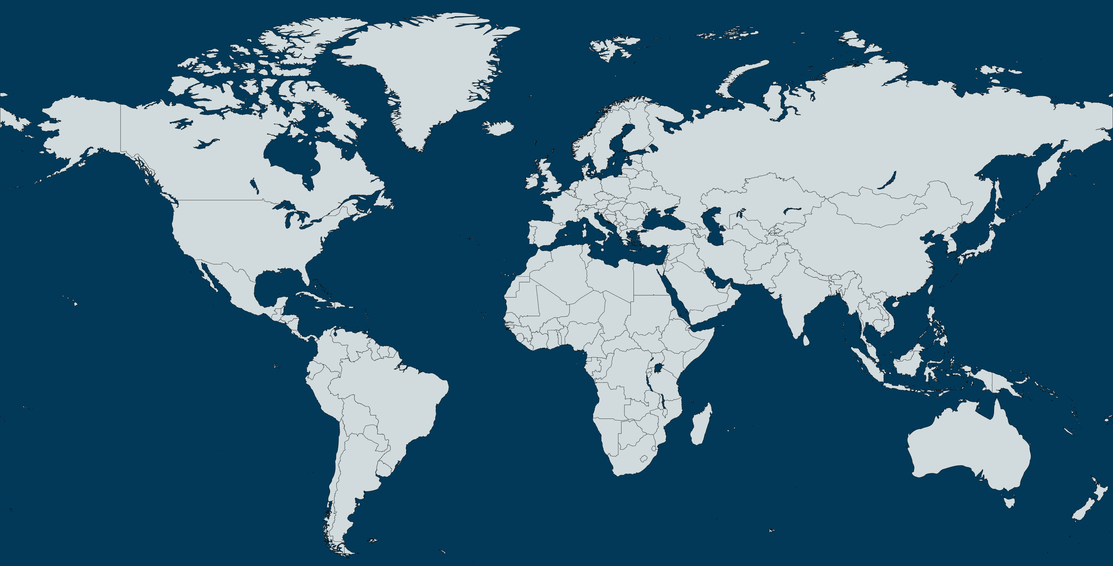 World Map of EIL Locations