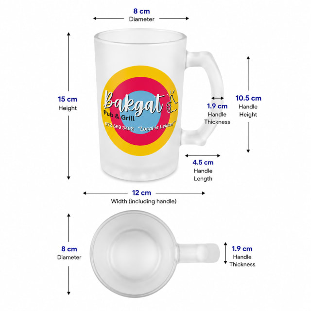 Beer Mug dimensions