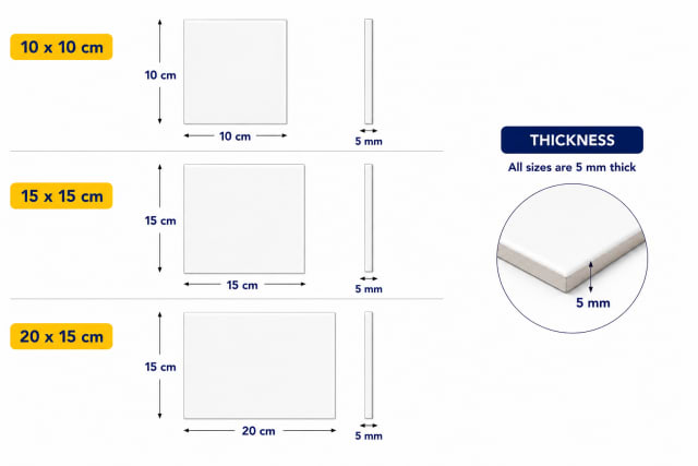 Ceramic Tile dimensions