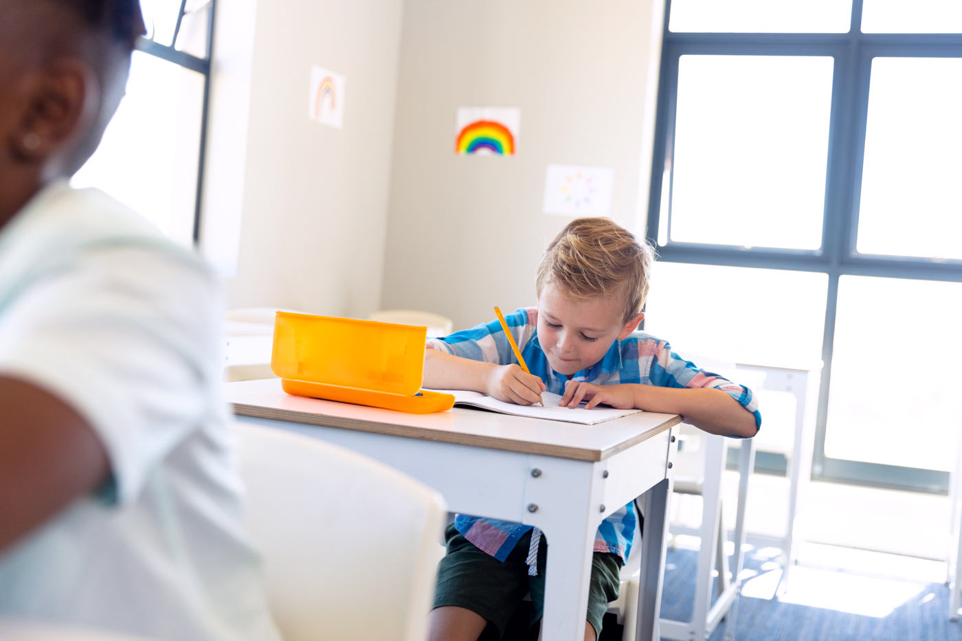 confident student learning how to get good at math