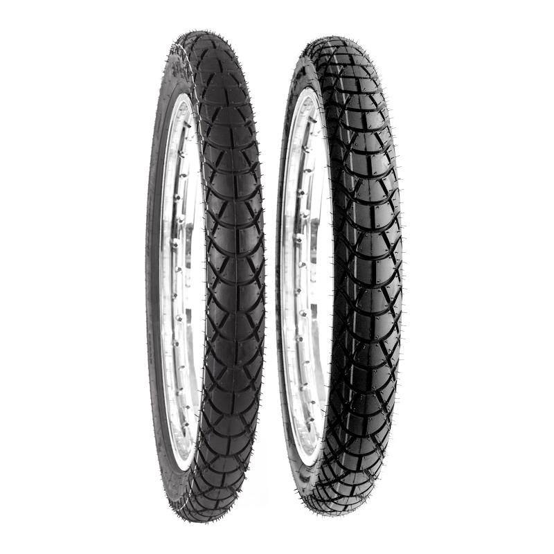 Jgo. Llantas BTRubber para Moto Tube Type 2.75-18 y 90/90-18 BTR 106 A