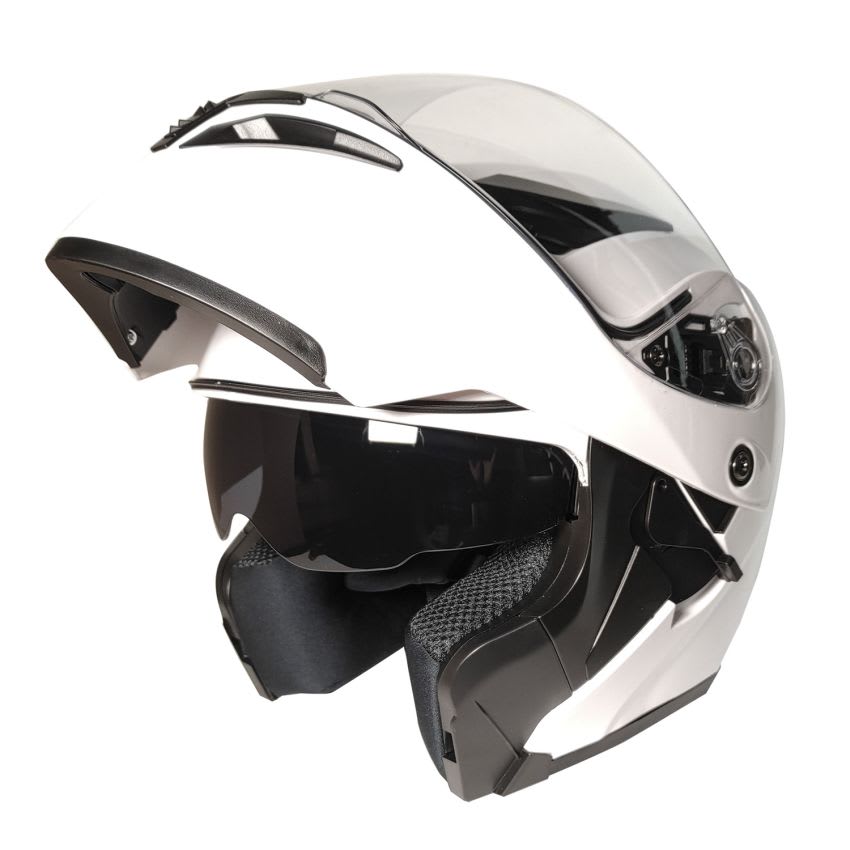 Casco RMM 169 Abatible Blanco Con Lente Interno - Image 3