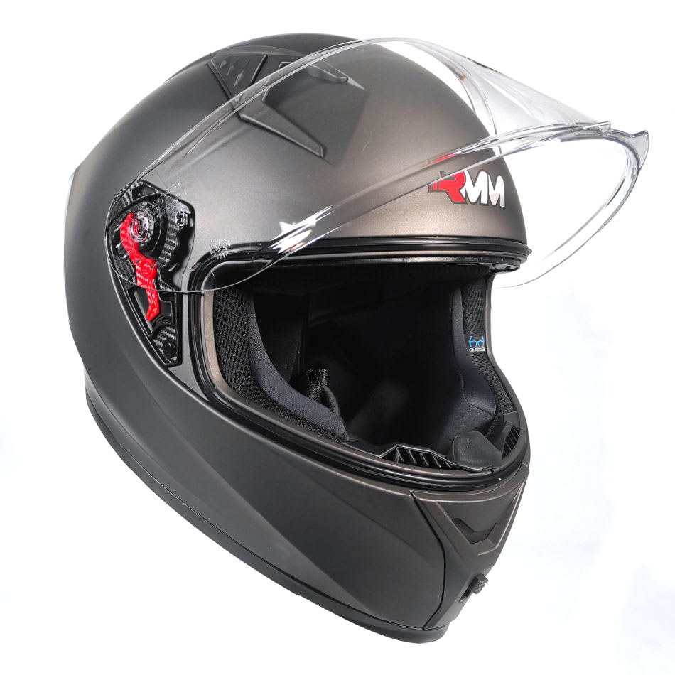 Casco RMM Cerrado Titanium Mate Con Espoiler Z501 - Image 8