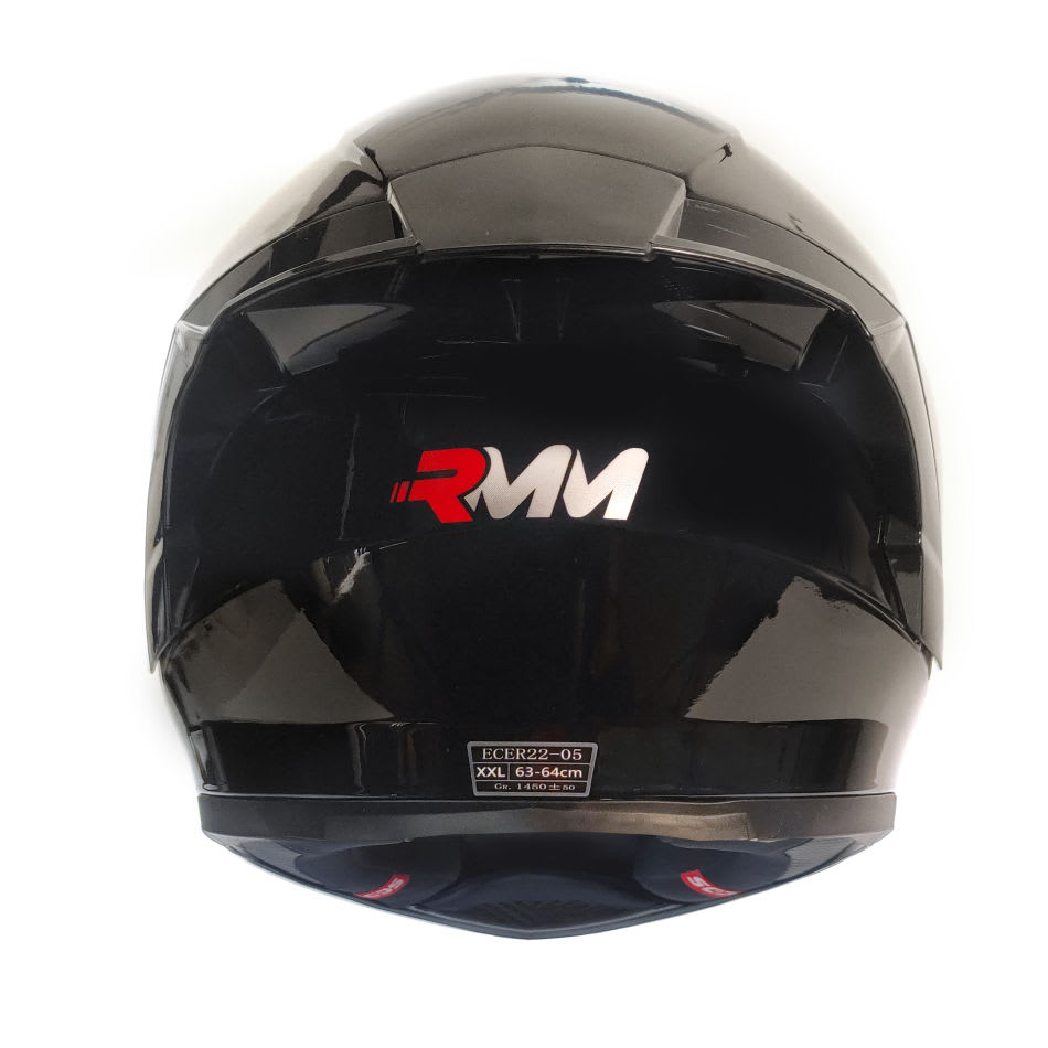 Casco RMM Cerrado Negro Con Espoiler Z501 - Image 5