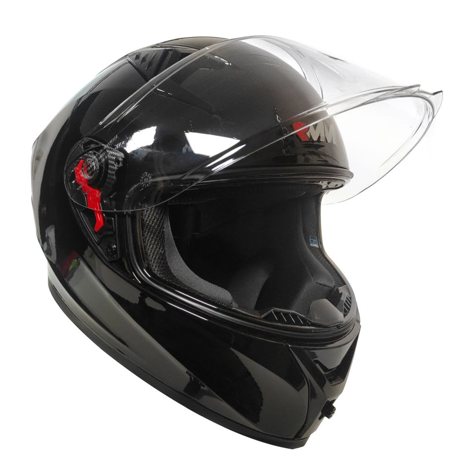 Casco RMM Cerrado Negro Con Espoiler Z501 - Image 6