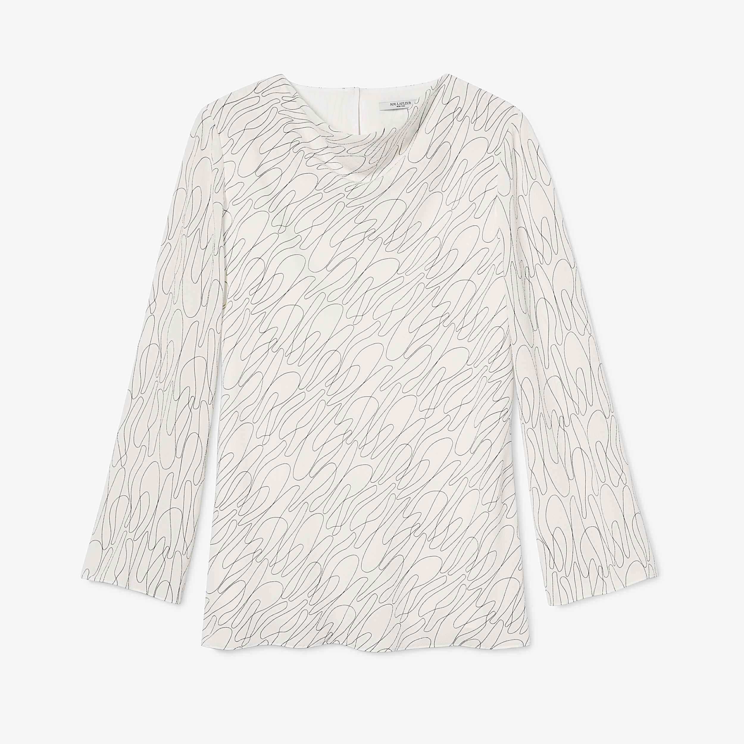 The Ava Top—Freeform - Ivory / Black | M.M.LaFleur