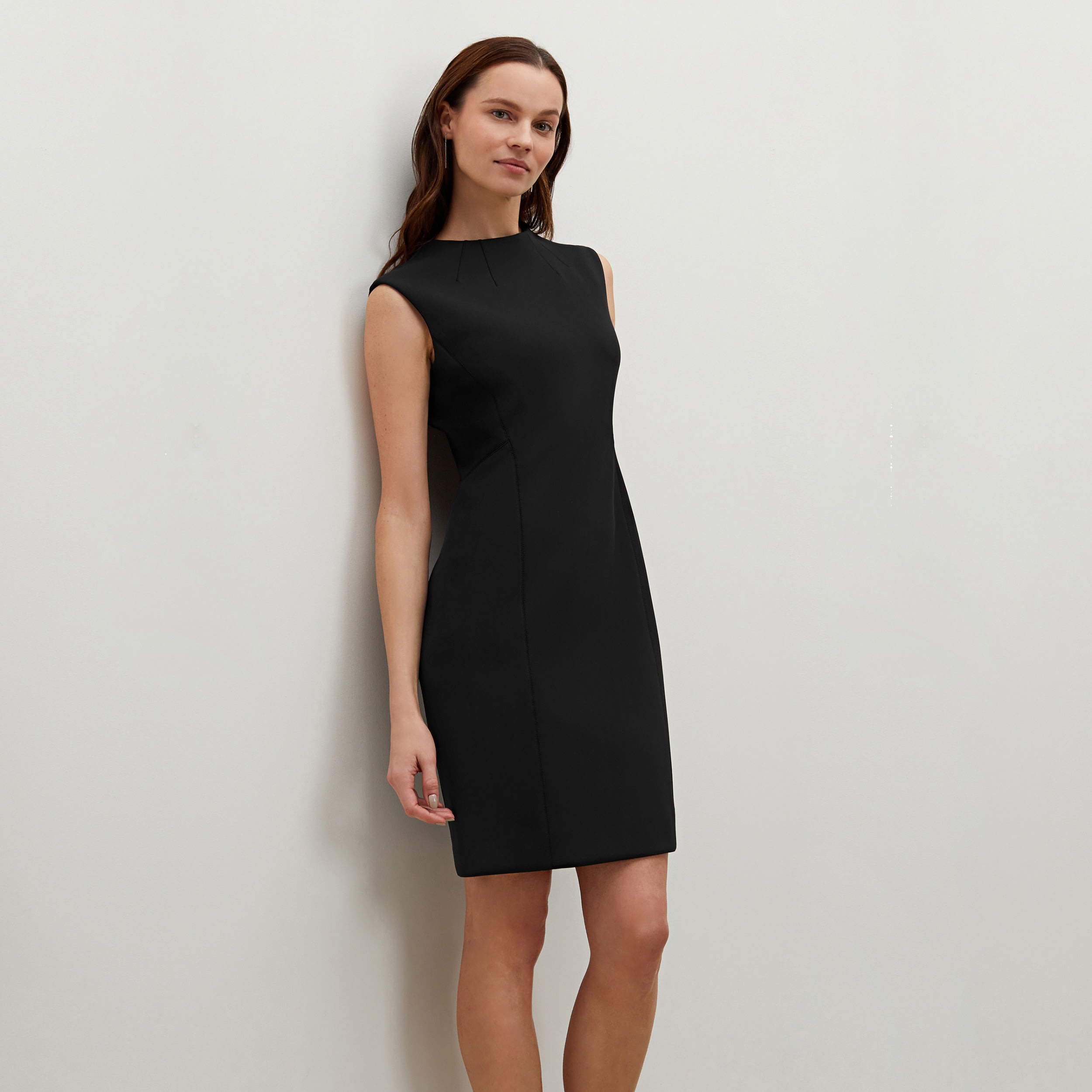 The Greenlay Dress—Scuba - Black Scuba | M.M.LaFleur