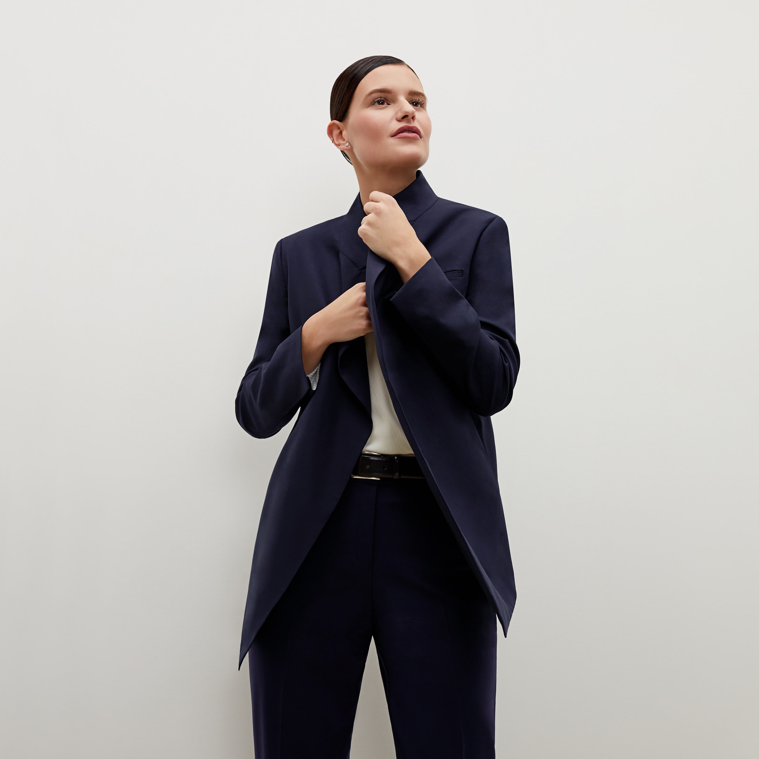 The Oliver Jacket—Tropical Wool - Galaxy Blue | M.M.LaFleur