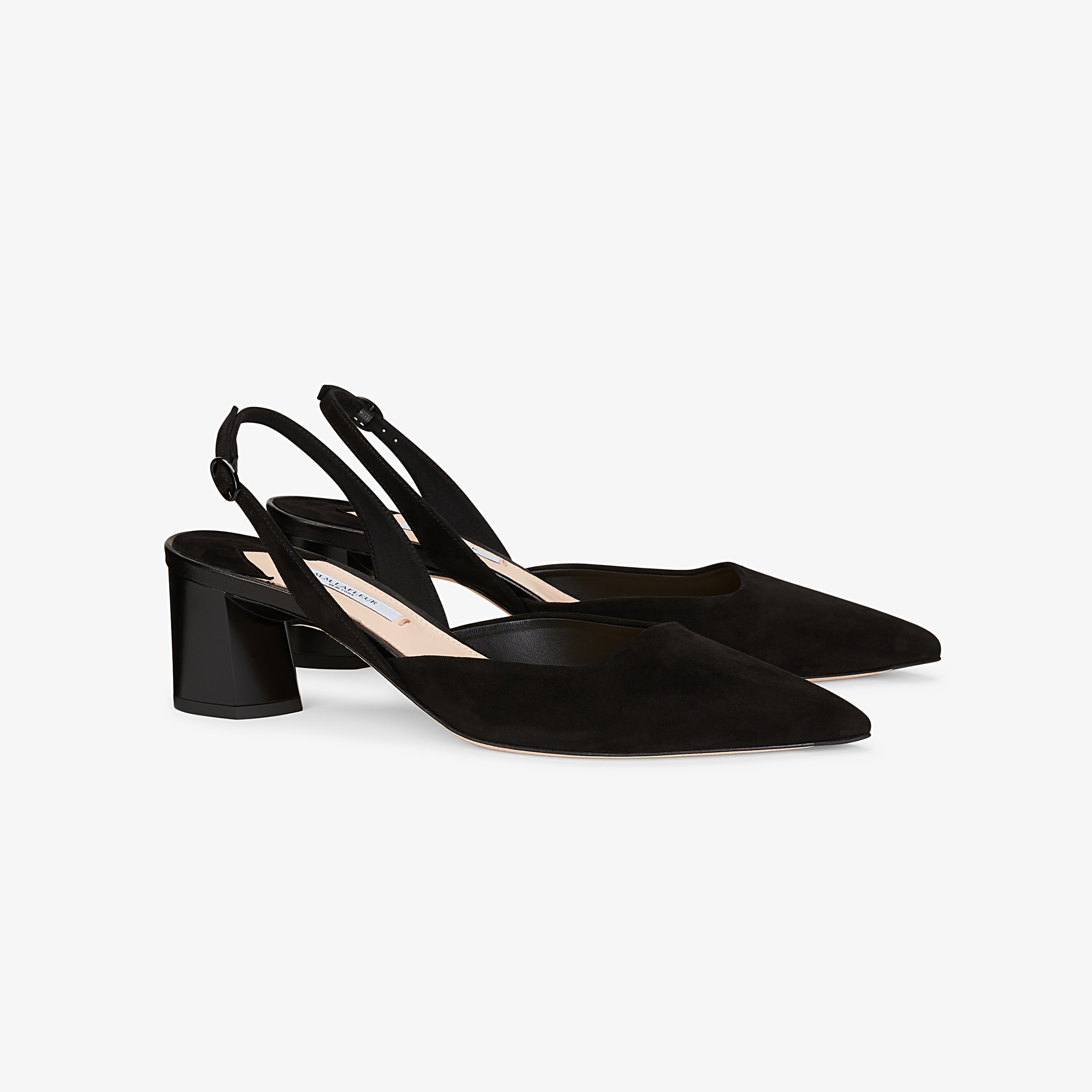 slingback suede shoes