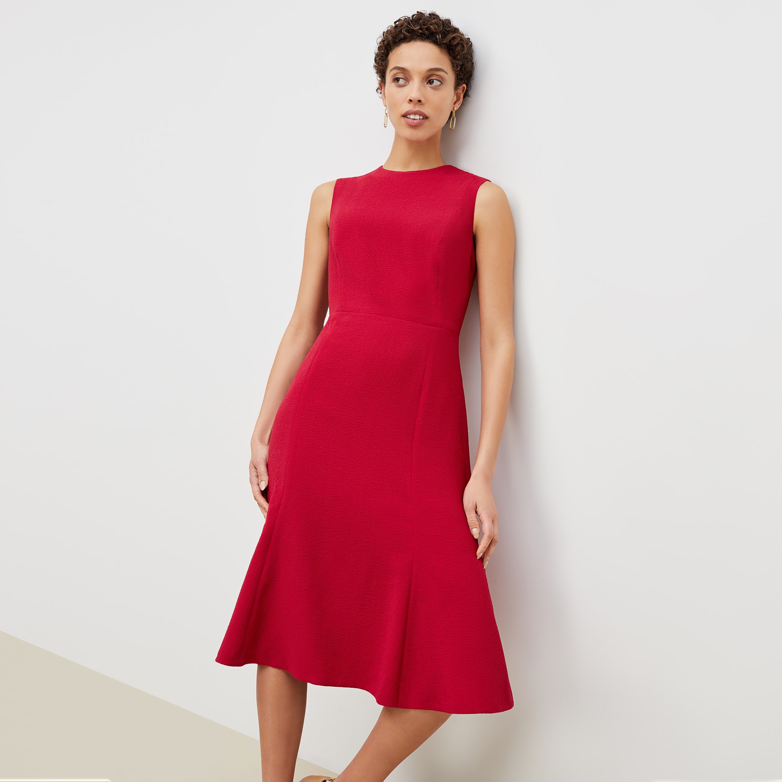 The Jane Dress—Staccato - Hibiscus | M.M.LaFleur