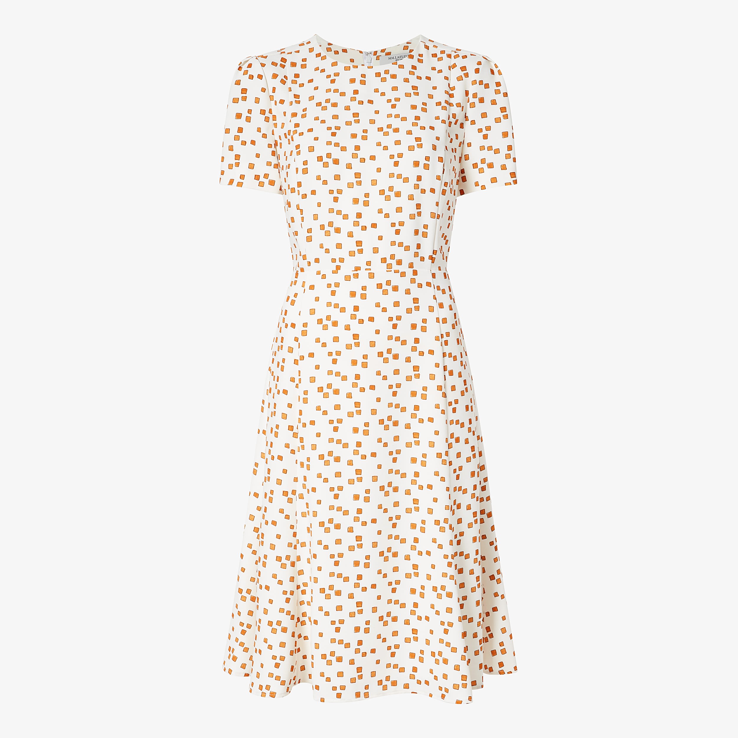 The Inez Dress—Mosaic Print - Goldenrod / Ivory | M.M.LaFleur