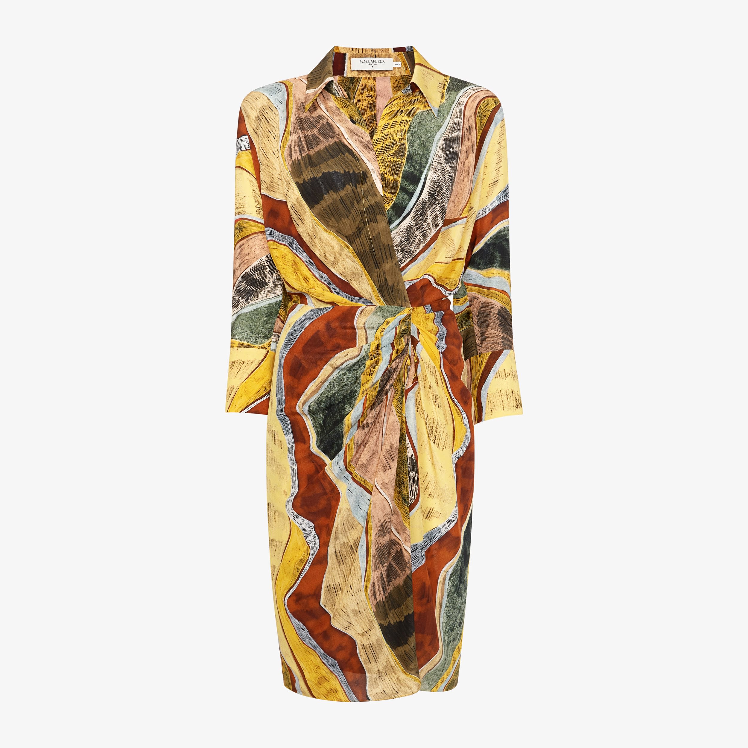 The June Dress—Silk Desert - Multicolor Silk Desert | M.M.LaFleur