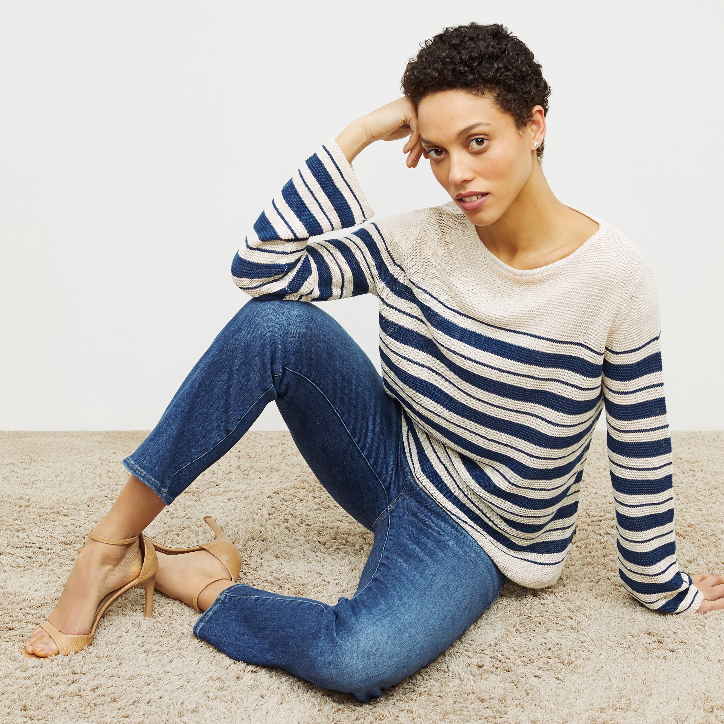 The Samara Sweater—Knit Linen | M.M.LaFleur | M.M. Second Act The Samara Sweater—Knit Linen | M.M.LaFleur | M.M. Second Act