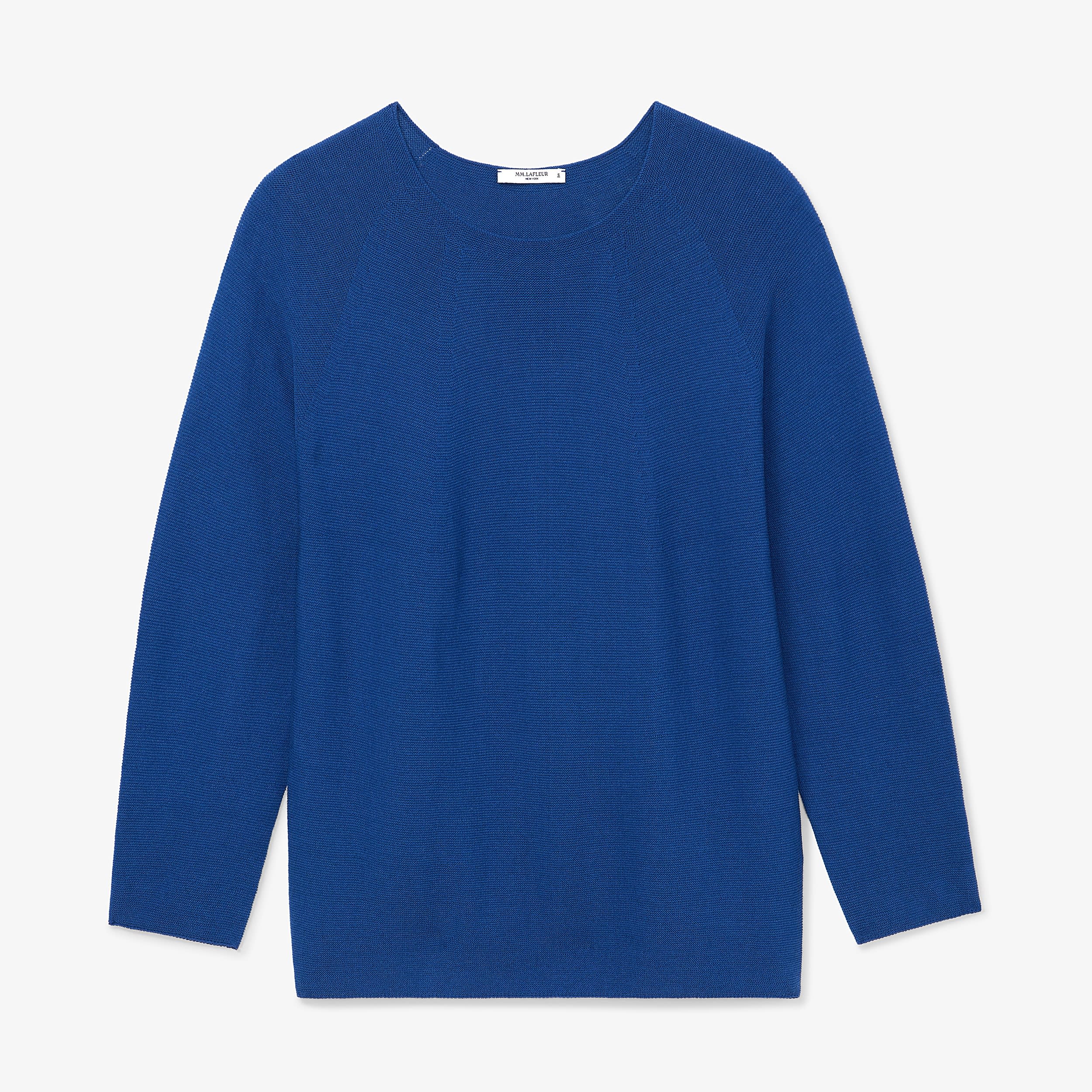 The Chadwick Sweater—Cotton Tencel - Shoreline | M.M.LaFleur