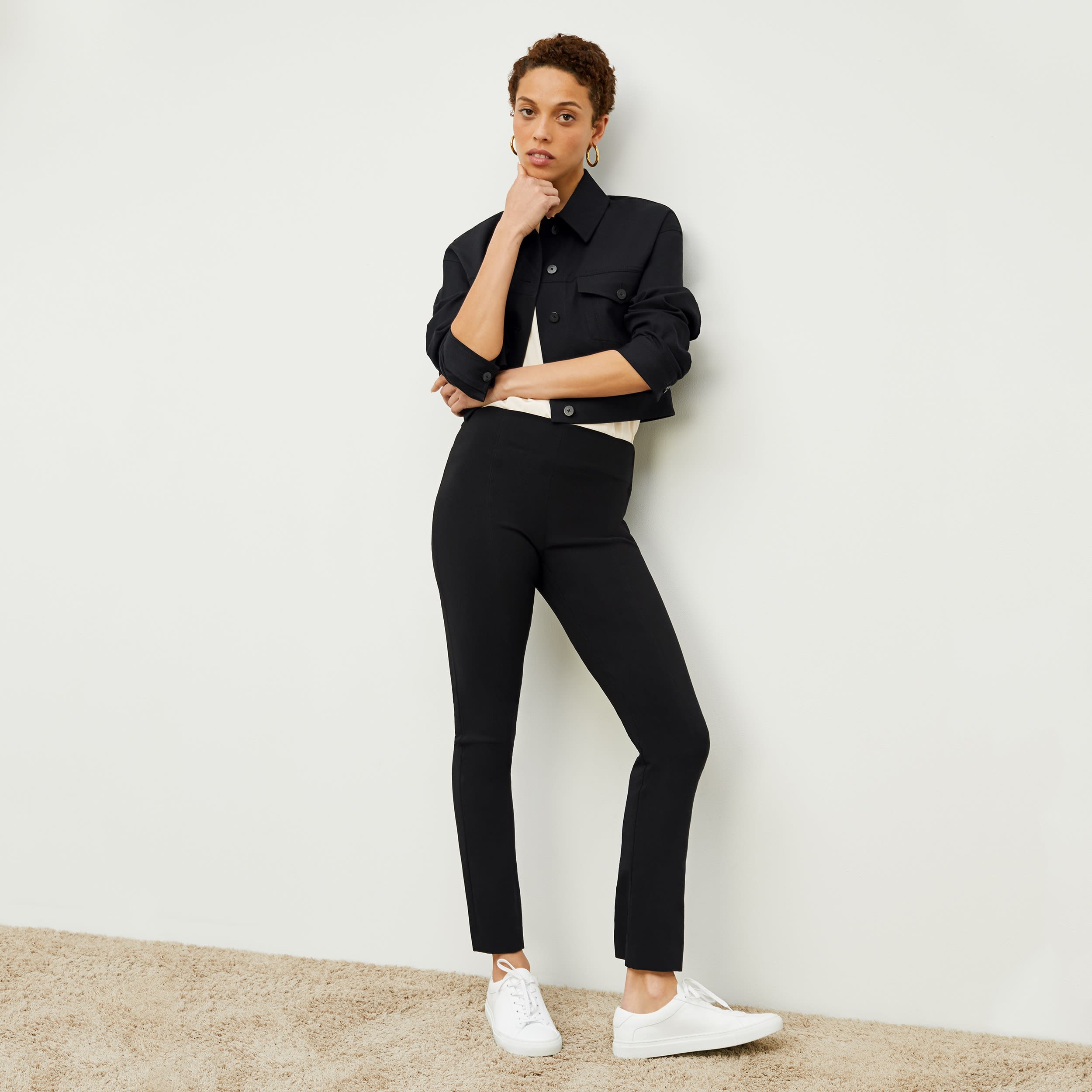 The Foster Pant—Everstretch - Black | M.M.LaFleur